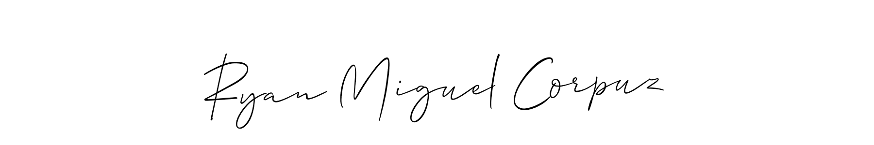 Once you've used our free online signature maker to create your best signature Allison_Script style, it's time to enjoy all of the benefits that Ryan Miguel Corpuz name signing documents. Ryan Miguel Corpuz signature style 2 images and pictures png