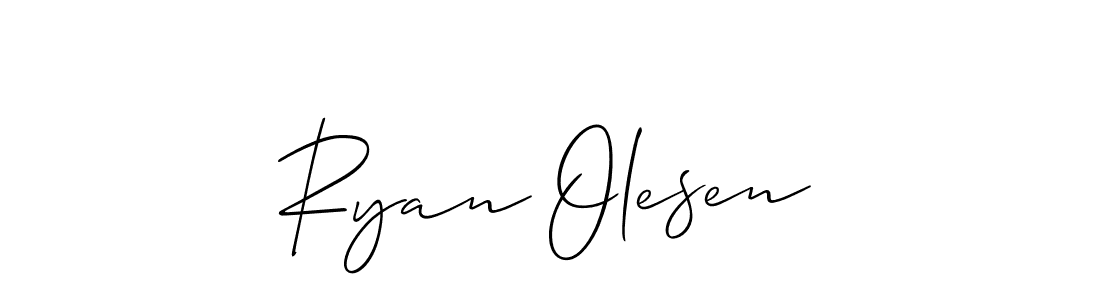 Design your own signature with our free online signature maker. With this signature software, you can create a handwritten (Allison_Script) signature for name Ryan Olesen. Ryan Olesen signature style 2 images and pictures png