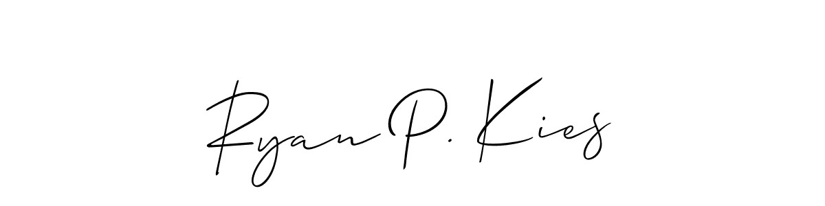 Also we have Ryan P. Kies name is the best signature style. Create professional handwritten signature collection using Allison_Script autograph style. Ryan P. Kies signature style 2 images and pictures png