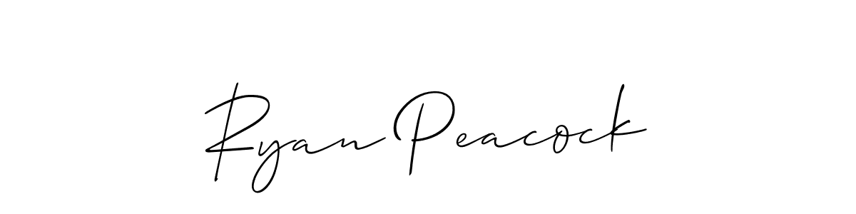 Design your own signature with our free online signature maker. With this signature software, you can create a handwritten (Allison_Script) signature for name Ryan Peacock. Ryan Peacock signature style 2 images and pictures png