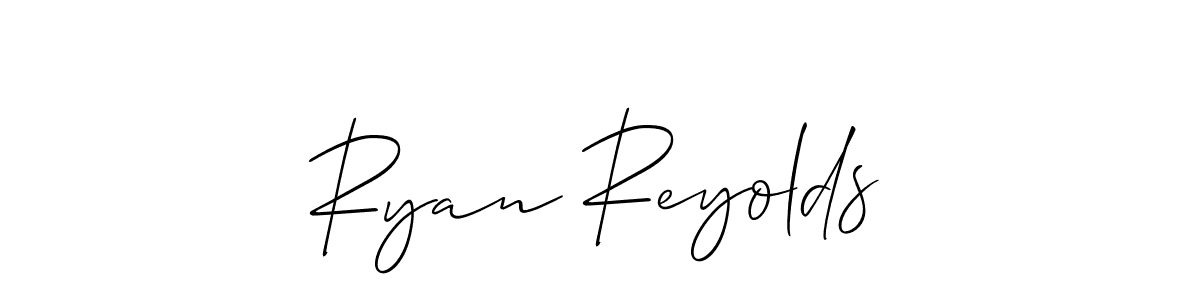 You should practise on your own different ways (Allison_Script) to write your name (Ryan Reyolds) in signature. don't let someone else do it for you. Ryan Reyolds signature style 2 images and pictures png