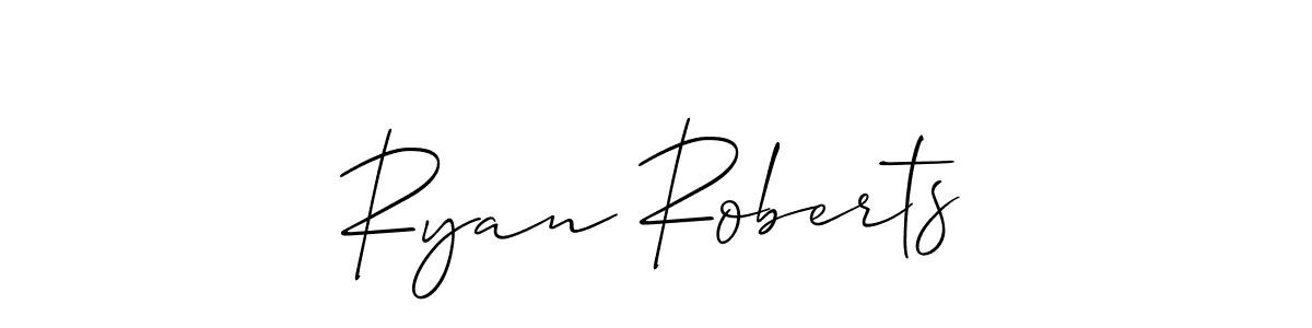 Use a signature maker to create a handwritten signature online. With this signature software, you can design (Allison_Script) your own signature for name Ryan Roberts. Ryan Roberts signature style 2 images and pictures png