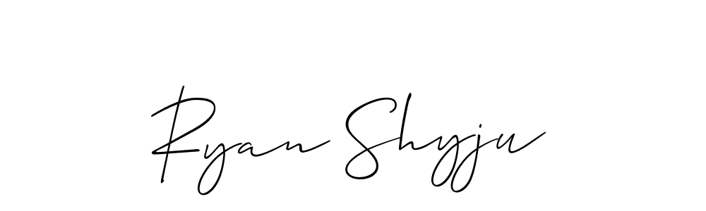 Similarly Allison_Script is the best handwritten signature design. Signature creator online .You can use it as an online autograph creator for name Ryan Shyju. Ryan Shyju signature style 2 images and pictures png