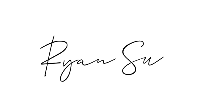 Ryan Su stylish signature style. Best Handwritten Sign (Allison_Script) for my name. Handwritten Signature Collection Ideas for my name Ryan Su. Ryan Su signature style 2 images and pictures png