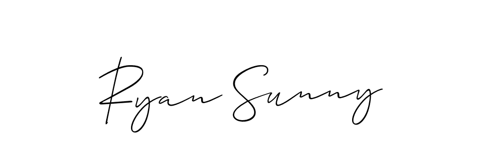 Also we have Ryan Sunny name is the best signature style. Create professional handwritten signature collection using Allison_Script autograph style. Ryan Sunny signature style 2 images and pictures png