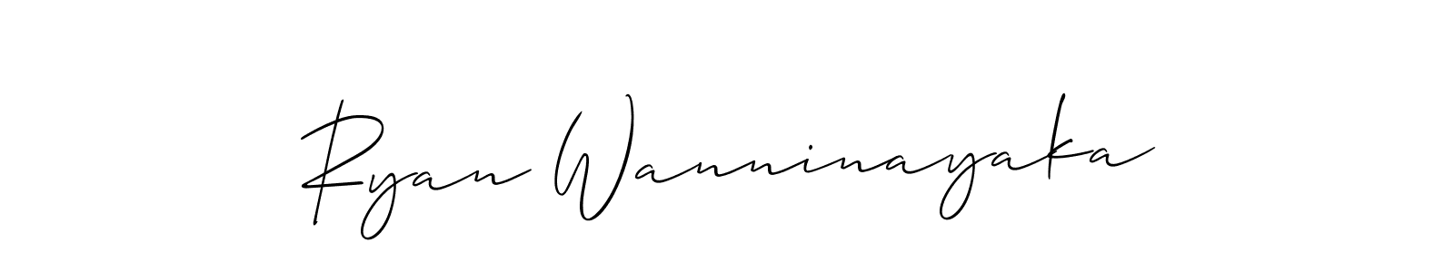 Create a beautiful signature design for name Ryan Wanninayaka. With this signature (Allison_Script) fonts, you can make a handwritten signature for free. Ryan Wanninayaka signature style 2 images and pictures png