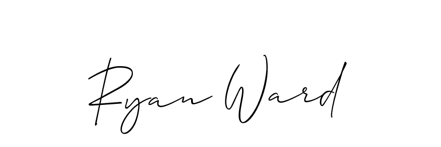 Use a signature maker to create a handwritten signature online. With this signature software, you can design (Allison_Script) your own signature for name Ryan Ward. Ryan Ward signature style 2 images and pictures png