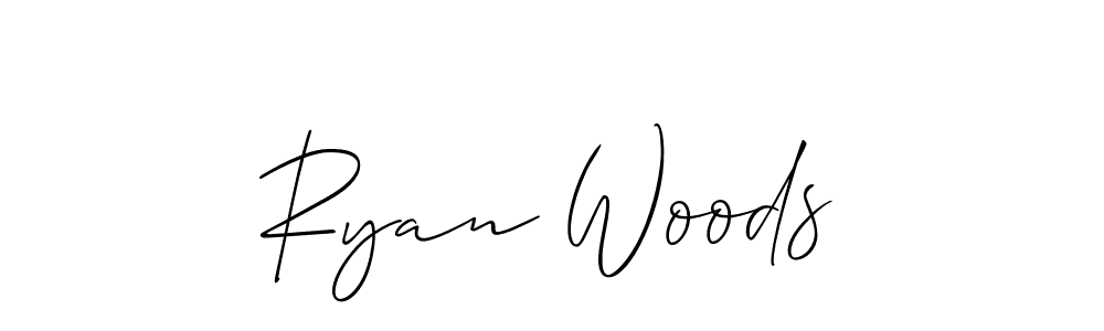 Design your own signature with our free online signature maker. With this signature software, you can create a handwritten (Allison_Script) signature for name Ryan Woods. Ryan Woods signature style 2 images and pictures png