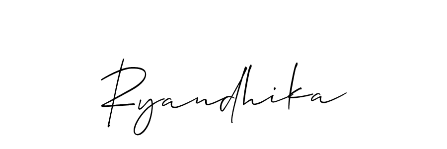 Make a beautiful signature design for name Ryandhika. Use this online signature maker to create a handwritten signature for free. Ryandhika signature style 2 images and pictures png