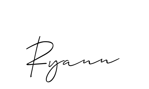 It looks lik you need a new signature style for name Ryann. Design unique handwritten (Allison_Script) signature with our free signature maker in just a few clicks. Ryann signature style 2 images and pictures png