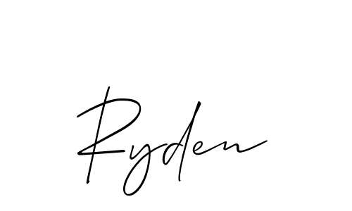 How to make Ryden name signature. Use Allison_Script style for creating short signs online. This is the latest handwritten sign. Ryden signature style 2 images and pictures png