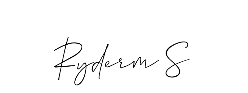 Also You can easily find your signature by using the search form. We will create Ryderm S name handwritten signature images for you free of cost using Allison_Script sign style. Ryderm S signature style 2 images and pictures png