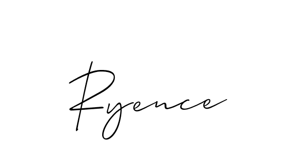 You should practise on your own different ways (Allison_Script) to write your name (Ryence) in signature. don't let someone else do it for you. Ryence signature style 2 images and pictures png