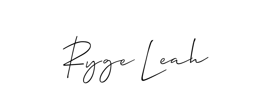 It looks lik you need a new signature style for name Ryge Leah. Design unique handwritten (Allison_Script) signature with our free signature maker in just a few clicks. Ryge Leah signature style 2 images and pictures png