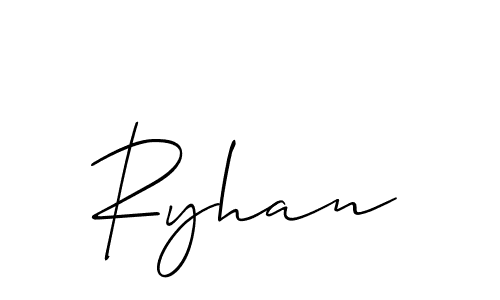 Create a beautiful signature design for name Ryhan. With this signature (Allison_Script) fonts, you can make a handwritten signature for free. Ryhan signature style 2 images and pictures png