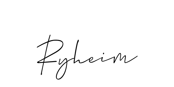 Make a beautiful signature design for name Ryheim. With this signature (Allison_Script) style, you can create a handwritten signature for free. Ryheim signature style 2 images and pictures png