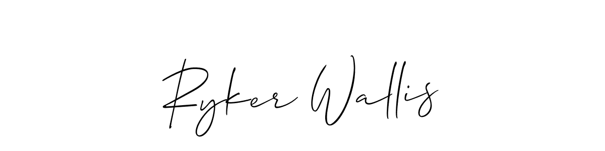 Make a beautiful signature design for name Ryker Wallis. Use this online signature maker to create a handwritten signature for free. Ryker Wallis signature style 2 images and pictures png