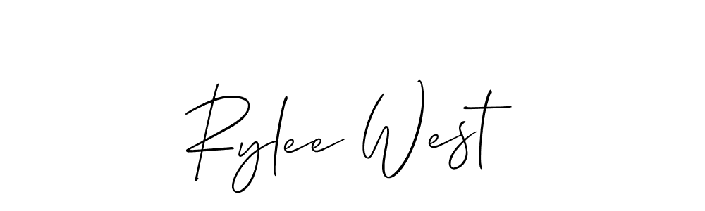 How to make Rylee West signature? Allison_Script is a professional autograph style. Create handwritten signature for Rylee West name. Rylee West signature style 2 images and pictures png