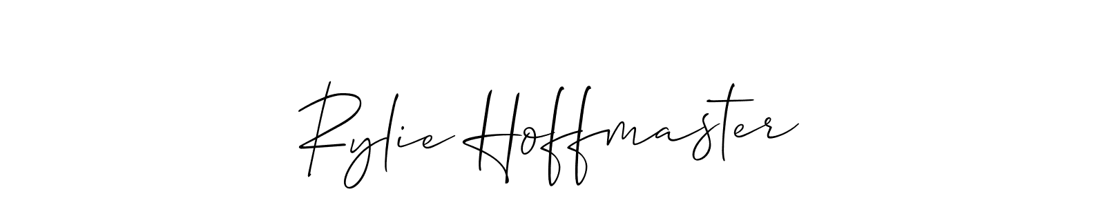 Allison_Script is a professional signature style that is perfect for those who want to add a touch of class to their signature. It is also a great choice for those who want to make their signature more unique. Get Rylie Hoffmaster name to fancy signature for free. Rylie Hoffmaster signature style 2 images and pictures png