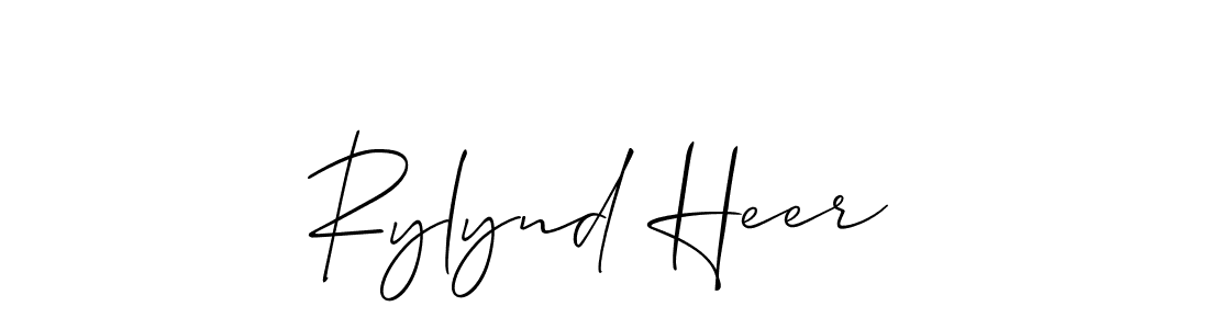 Best and Professional Signature Style for Rylynd Heer. Allison_Script Best Signature Style Collection. Rylynd Heer signature style 2 images and pictures png