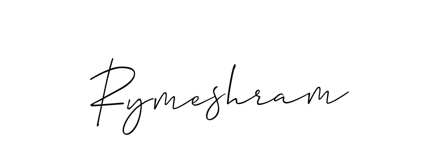 Create a beautiful signature design for name Rymeshram. With this signature (Allison_Script) fonts, you can make a handwritten signature for free. Rymeshram signature style 2 images and pictures png