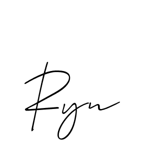 It looks lik you need a new signature style for name Ryn. Design unique handwritten (Allison_Script) signature with our free signature maker in just a few clicks. Ryn signature style 2 images and pictures png