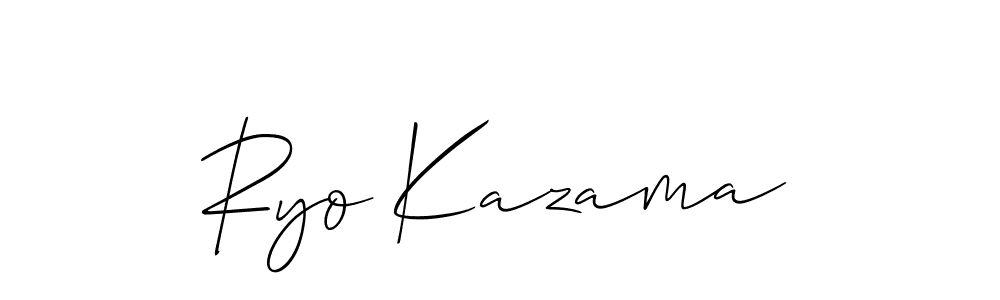 Best and Professional Signature Style for Ryo Kazama. Allison_Script Best Signature Style Collection. Ryo Kazama signature style 2 images and pictures png