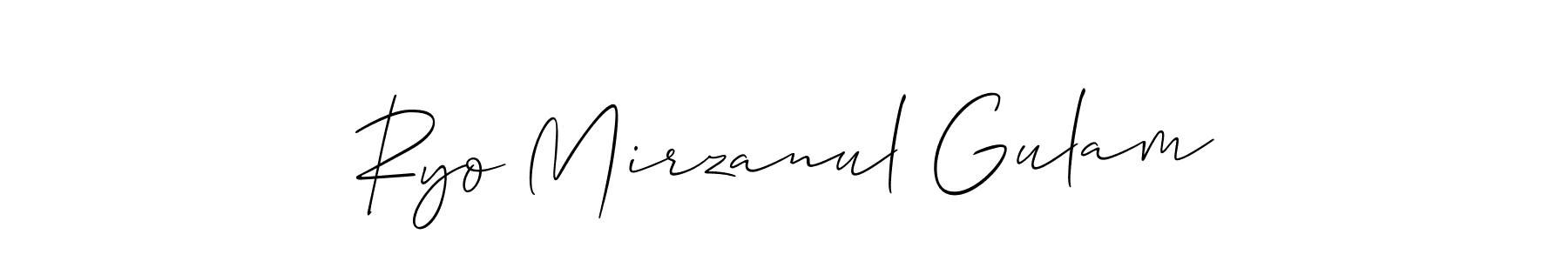 See photos of Ryo Mirzanul Gulam official signature by Spectra . Check more albums & portfolios. Read reviews & check more about Allison_Script font. Ryo Mirzanul Gulam signature style 2 images and pictures png