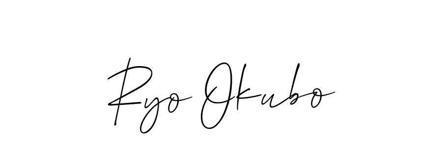 Also we have Ryo Okubo name is the best signature style. Create professional handwritten signature collection using Allison_Script autograph style. Ryo Okubo signature style 2 images and pictures png