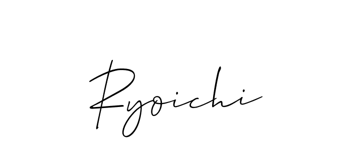 You should practise on your own different ways (Allison_Script) to write your name (Ryoichi) in signature. don't let someone else do it for you. Ryoichi signature style 2 images and pictures png
