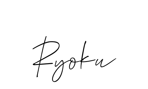 Create a beautiful signature design for name Ryoku. With this signature (Allison_Script) fonts, you can make a handwritten signature for free. Ryoku signature style 2 images and pictures png
