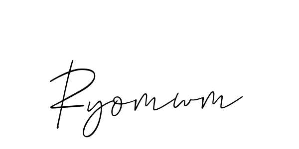 Make a beautiful signature design for name Ryomwm. Use this online signature maker to create a handwritten signature for free. Ryomwm signature style 2 images and pictures png