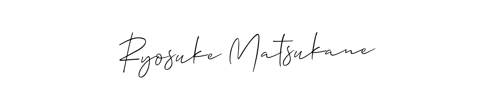Allison_Script is a professional signature style that is perfect for those who want to add a touch of class to their signature. It is also a great choice for those who want to make their signature more unique. Get Ryosuke Matsukane name to fancy signature for free. Ryosuke Matsukane signature style 2 images and pictures png