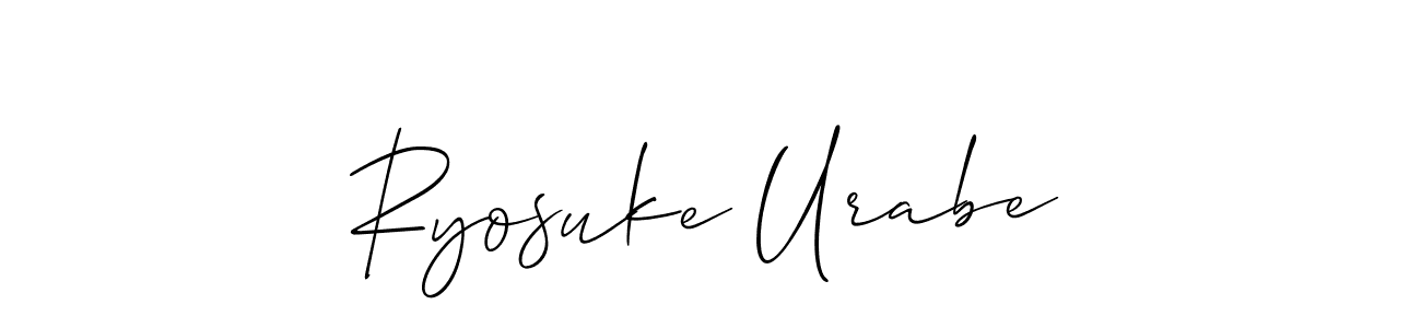 How to make Ryosuke Urabe signature? Allison_Script is a professional autograph style. Create handwritten signature for Ryosuke Urabe name. Ryosuke Urabe signature style 2 images and pictures png