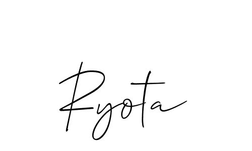 It looks lik you need a new signature style for name Ryota. Design unique handwritten (Allison_Script) signature with our free signature maker in just a few clicks. Ryota signature style 2 images and pictures png