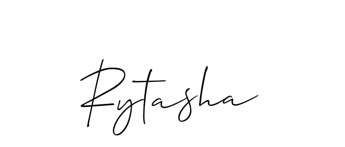 You can use this online signature creator to create a handwritten signature for the name Rytasha. This is the best online autograph maker. Rytasha signature style 2 images and pictures png