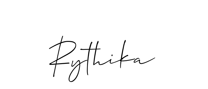 The best way (Allison_Script) to make a short signature is to pick only two or three words in your name. The name Rythika include a total of six letters. For converting this name. Rythika signature style 2 images and pictures png