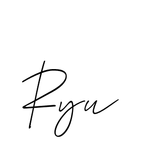Also we have Ryu name is the best signature style. Create professional handwritten signature collection using Allison_Script autograph style. Ryu signature style 2 images and pictures png