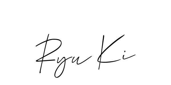 Also You can easily find your signature by using the search form. We will create Ryu Ki name handwritten signature images for you free of cost using Allison_Script sign style. Ryu Ki signature style 2 images and pictures png