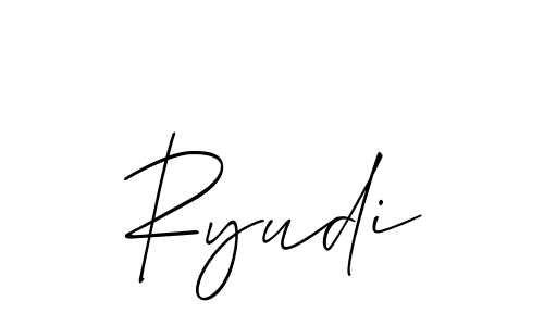 Also we have Ryudi name is the best signature style. Create professional handwritten signature collection using Allison_Script autograph style. Ryudi signature style 2 images and pictures png