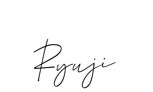 Make a short Ryuji signature style. Manage your documents anywhere anytime using Allison_Script. Create and add eSignatures, submit forms, share and send files easily. Ryuji signature style 2 images and pictures png