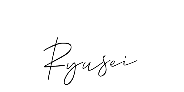 Allison_Script is a professional signature style that is perfect for those who want to add a touch of class to their signature. It is also a great choice for those who want to make their signature more unique. Get Ryusei name to fancy signature for free. Ryusei signature style 2 images and pictures png