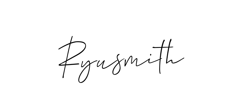 Also You can easily find your signature by using the search form. We will create Ryusmith name handwritten signature images for you free of cost using Allison_Script sign style. Ryusmith signature style 2 images and pictures png