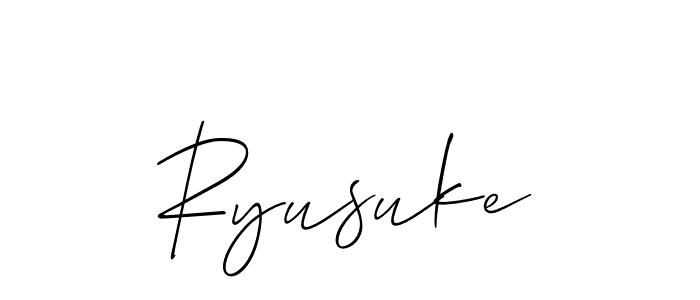 How to make Ryusuke name signature. Use Allison_Script style for creating short signs online. This is the latest handwritten sign. Ryusuke signature style 2 images and pictures png
