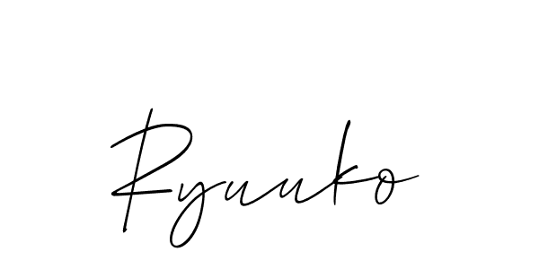 Best and Professional Signature Style for Ryuuko. Allison_Script Best Signature Style Collection. Ryuuko signature style 2 images and pictures png