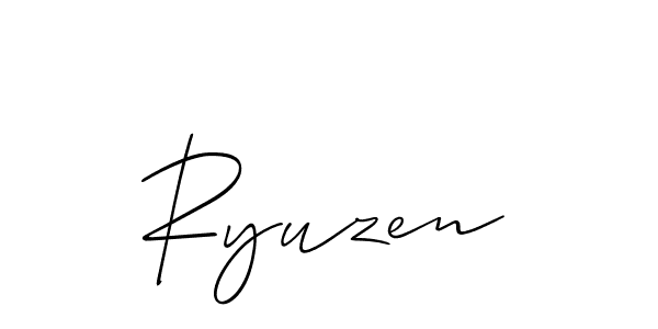 Best and Professional Signature Style for Ryuzen. Allison_Script Best Signature Style Collection. Ryuzen signature style 2 images and pictures png