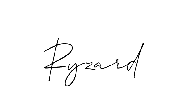 How to make Ryzard signature? Allison_Script is a professional autograph style. Create handwritten signature for Ryzard name. Ryzard signature style 2 images and pictures png