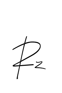 How to make Rz signature? Allison_Script is a professional autograph style. Create handwritten signature for Rz name. Rz signature style 2 images and pictures png