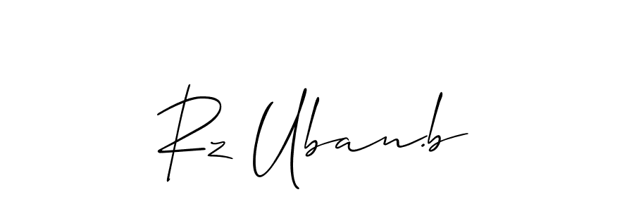 Once you've used our free online signature maker to create your best signature Allison_Script style, it's time to enjoy all of the benefits that Rz Uban.b name signing documents. Rz Uban.b signature style 2 images and pictures png