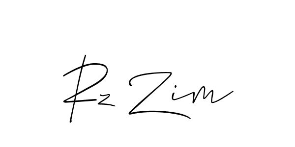 Once you've used our free online signature maker to create your best signature Allison_Script style, it's time to enjoy all of the benefits that Rz Zim name signing documents. Rz Zim signature style 2 images and pictures png